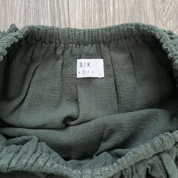 Sir The Label Revolve Chessa Strapless Ruffle Mini Dress Green Size US 4 - Picture 2 of 7